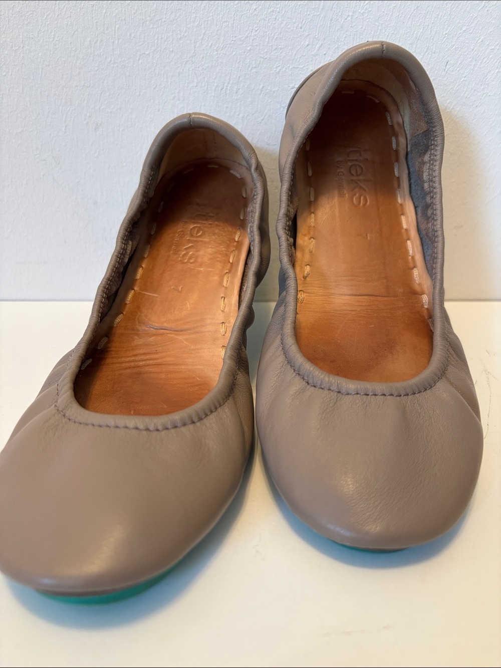 Tieks by Gavrieli Taupe Leather Ballet Flats 7